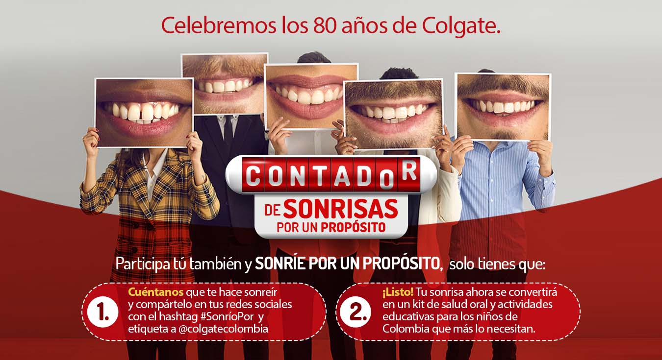 Colgate contador de sonrisas Colgate contador de sonrisas