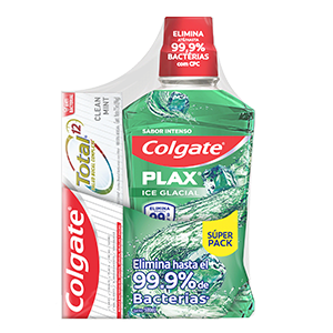 Enjuague Bucal Colgate<sup>®</sup> Plax Ice Glacial + Total 12 Clean Mint