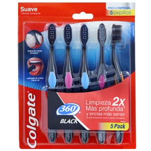 Cepillo Dental Colgate<sup>®</sup> 360º Black