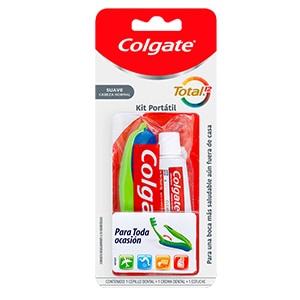 Colgate Cepillo dental manual + dentifrico colgate total (kit viaje) medio