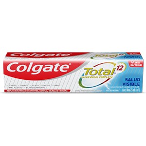Crema Dental Colgate<sup>®</sup> Total 12 Salud Visible