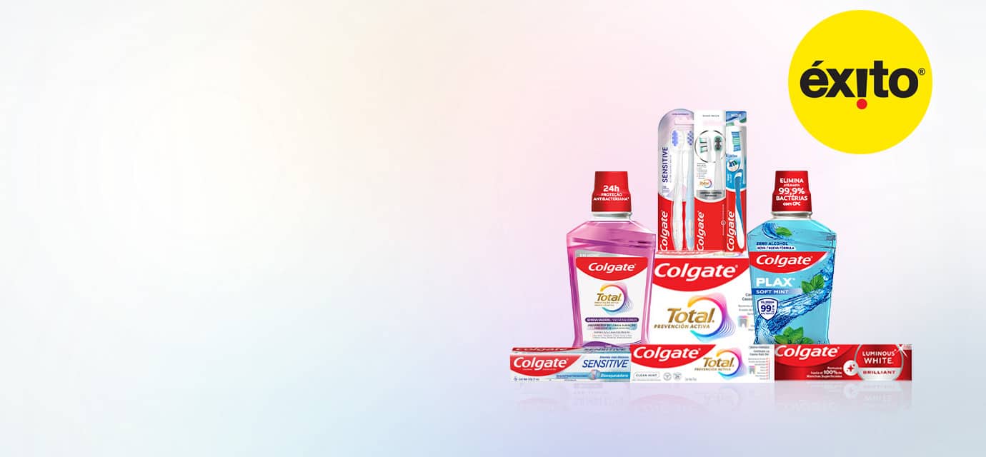 Banner mostrando productos de Colgate