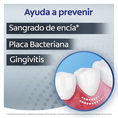 Colgate Periogard ayuda a prevenir sangrado encía, placa bacteriana y gengivitis.