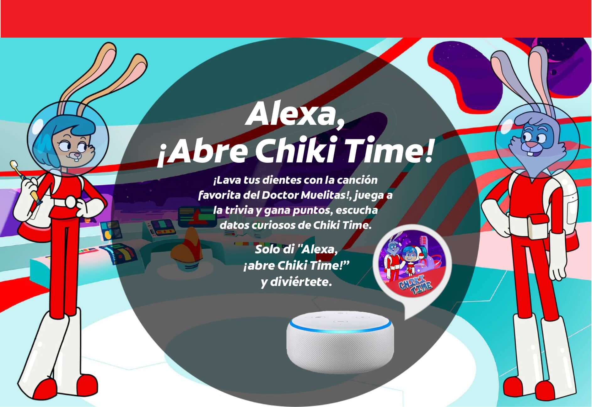 Cuida tu sonrisa y diviértete con Chiki Time de Colgate ahora en Alexa Cuida tu sonrisa y diviértete con Chiki Time de Colgate ahora en Alexa