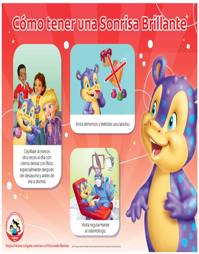 Póster: Cómo tener una Sonrisa Brillante - Niños