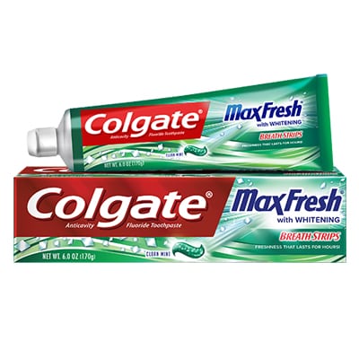 Colgate Max Fresh with Mini Breath Strips Clean Mint