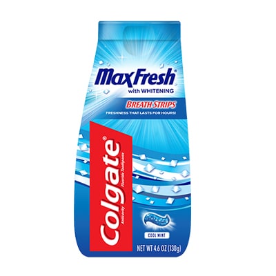 Colgate Max Fresh Toothpaste with Mini Breath Strips Gel Líquido