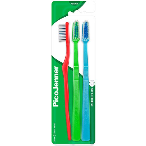 Cepillo Dental Picojenner medio Plus 3un