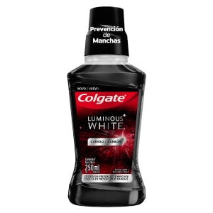 Enjuague bucal Colgate Luminous White Carbón