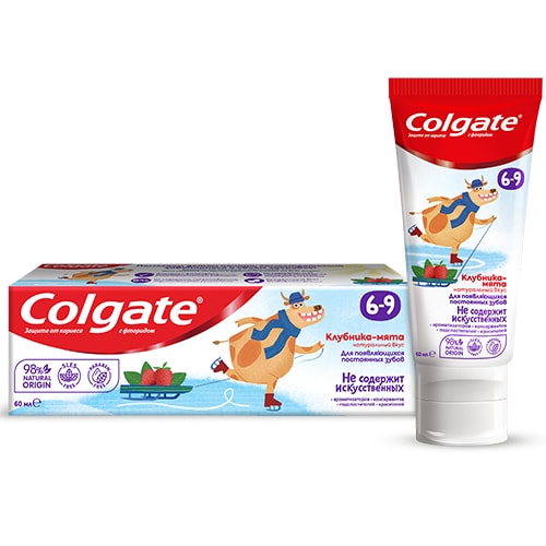Colgate 6-9 Клубника-мята Детская Зубная Паста С Фторидом