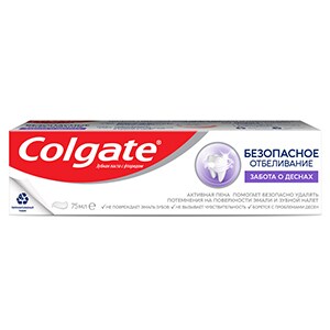 Зубная Паста Colgate® Безопасное Отбеливание Забота О Деснах