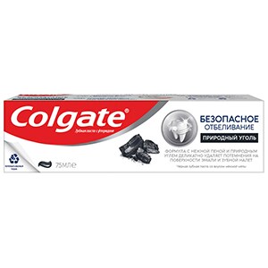 Colgate® Безопасное Отбеливание Природный Уголь
