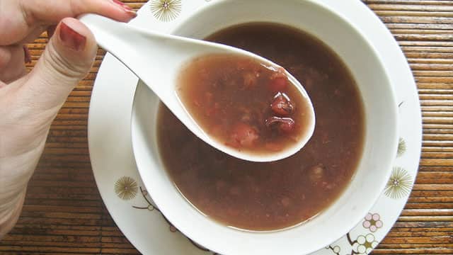 A bowl of soup
