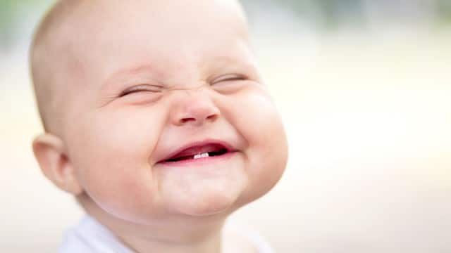 a teething baby is relieved after diarrhea is treated