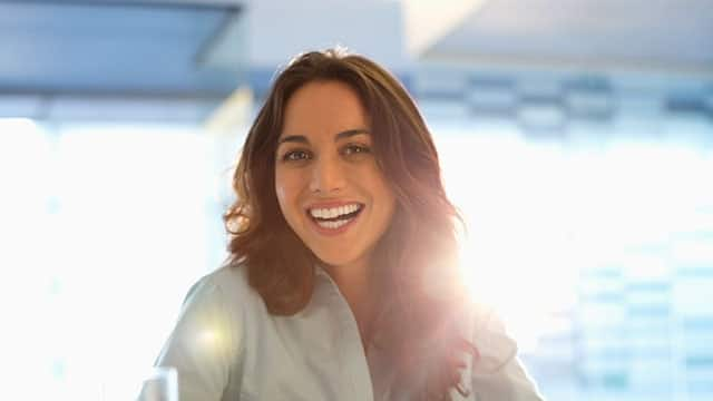 Young woman smiling