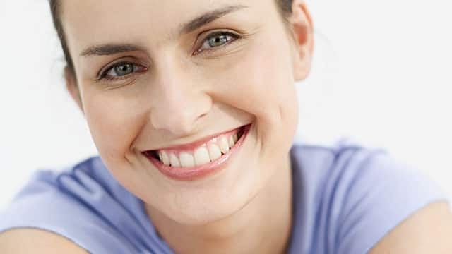 A woman smiling A woman smiling