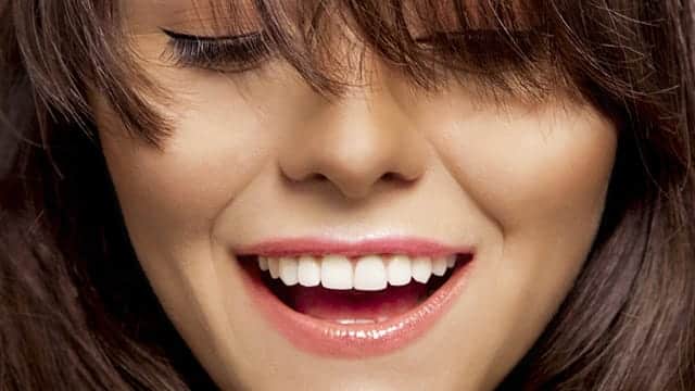 Woman smiling