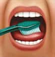gently brush tongue - colgate in