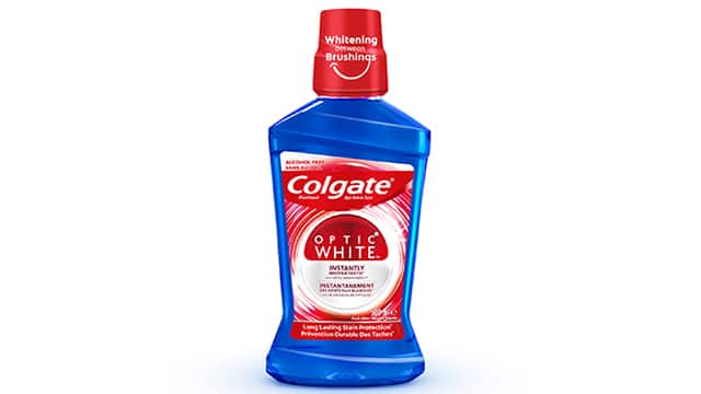 Colgate Optic White mouthwash