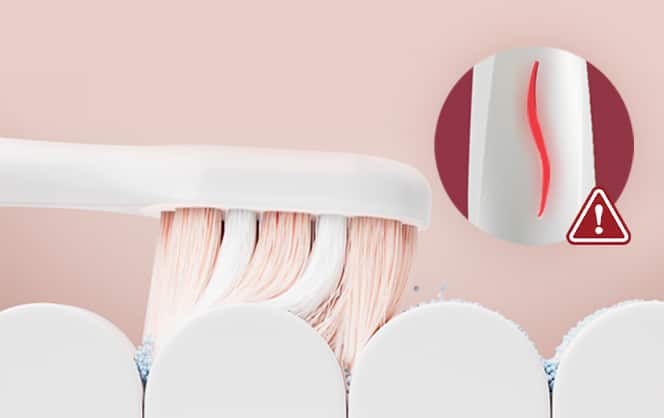 Electric toothbrush with pressure sensor