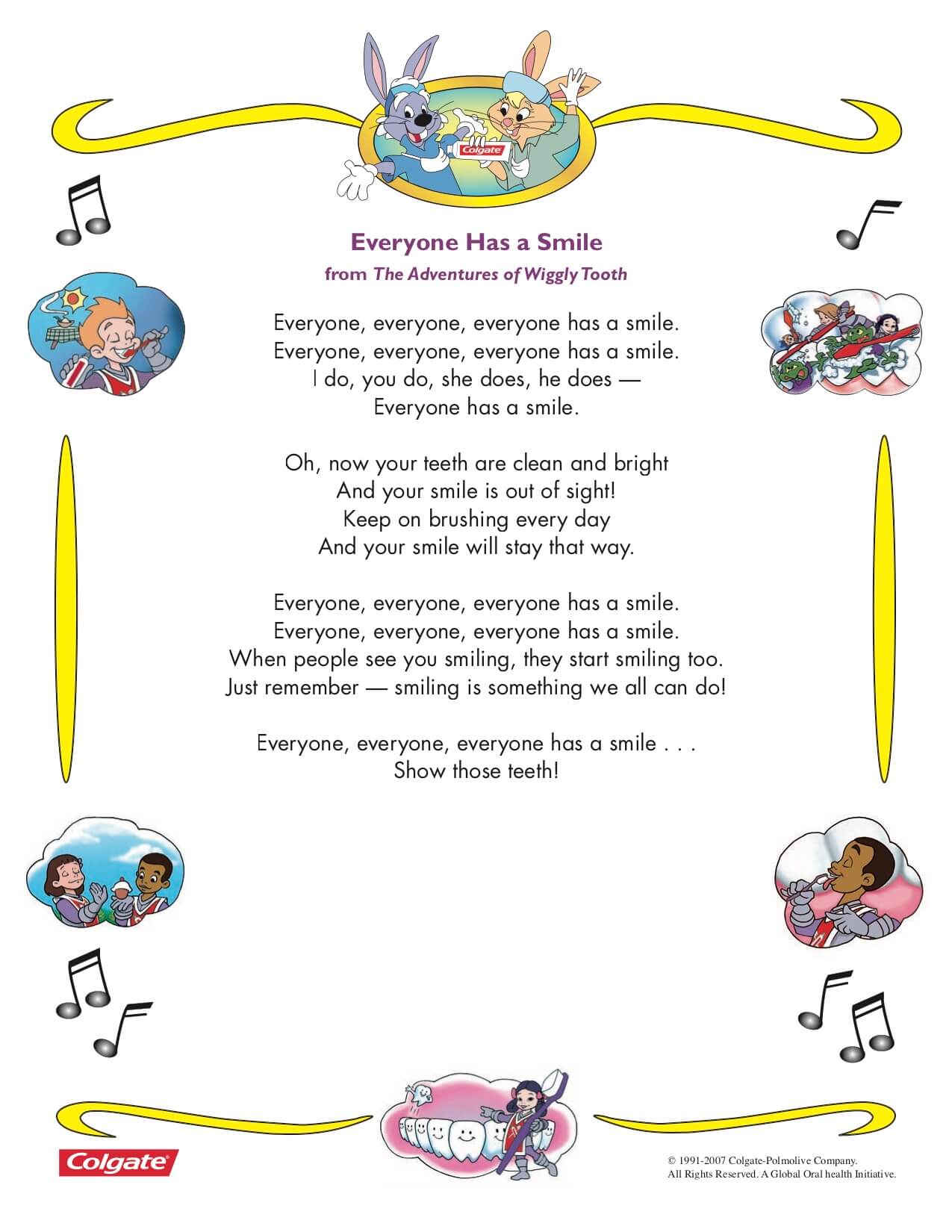 Everyone Has A Smile Lyric