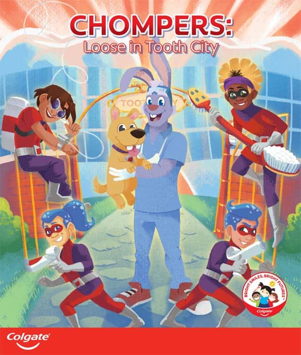 chompers: loose in tooth city storybook (cover)