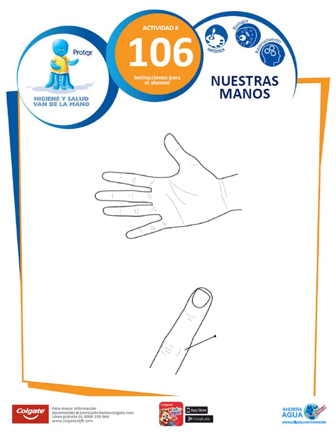 Actividad 106: Nuestras Manos - Niños