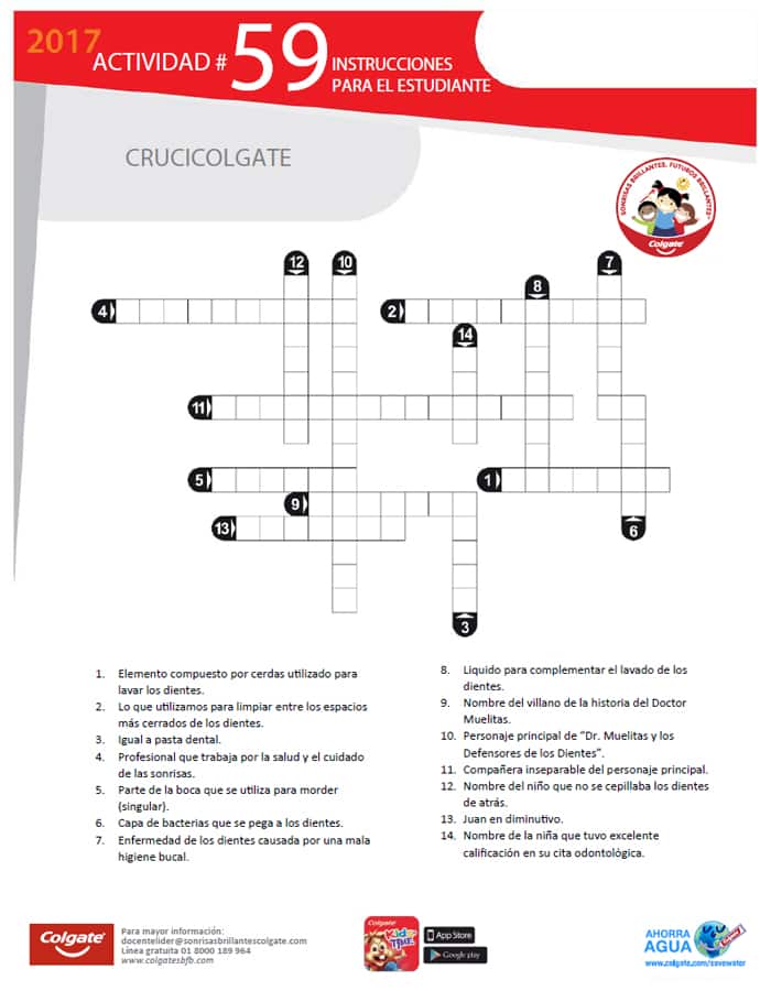 Actividad 59: Crucicolgate - Niños