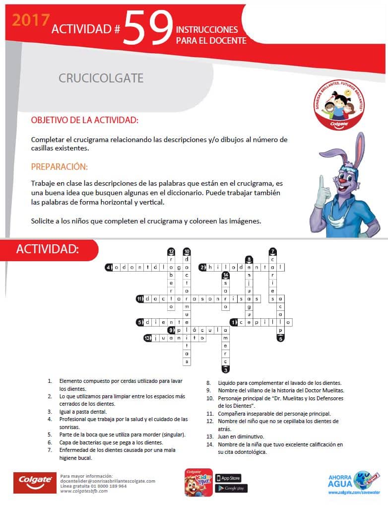 Actividad 59: Crucicolgate - Docente