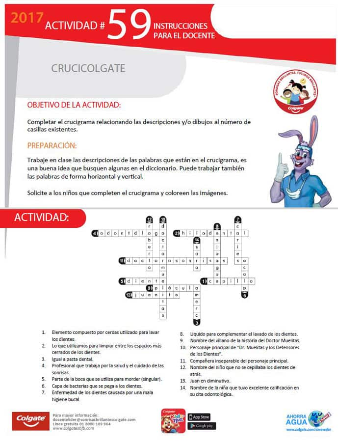 Actividad 59: Crucicolgate - Docente