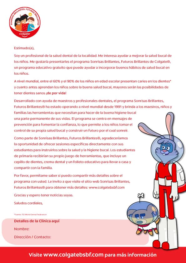 Carta "Estimado paciente"