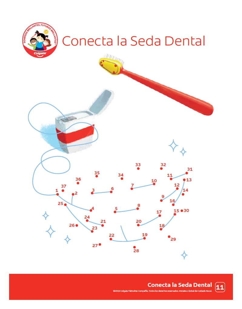 Conecta la Seda Dental - Niños