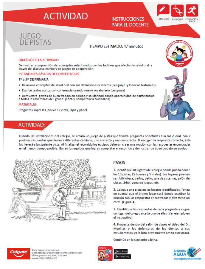 Actividad: Juego de pistas - Docente