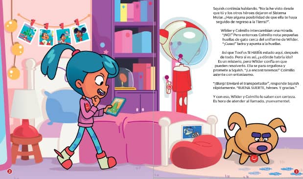 Regreso del Sistema Molar; La búsqueda del libro de cuentos de Toofus Páginas 2-3