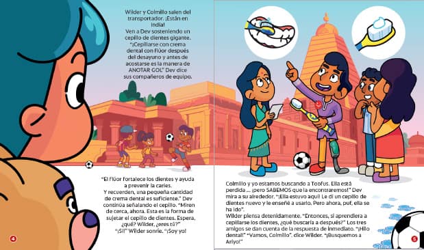 Regreso del Sistema Molar; La búsqueda del libro de cuentos de Toofus Páginas 4-5