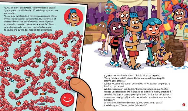 Regreso del Sistema Molar; La búsqueda del libro de cuentos de Toofus Páginas 8-9