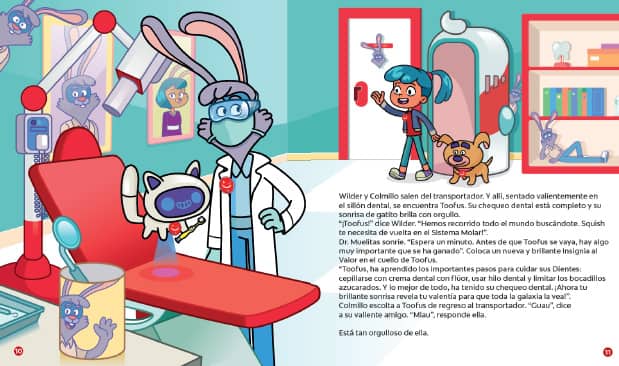 Regreso del Sistema Molar; La búsqueda del libro de cuentos de Toofus Páginas 10-11