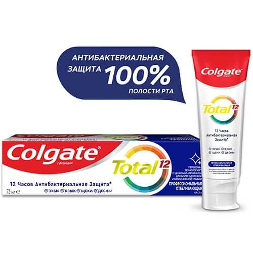 Colgate Total® 12 Профессиональная Отбеливающая