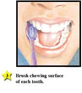 how to brush chewing surface of teeth - colgate ph