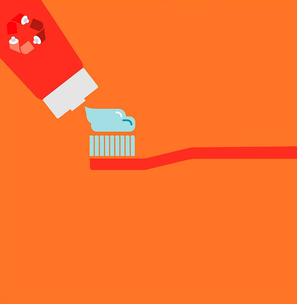 0% virgin plastic in toothbrushes 0% virgin plastic in toothbrushes
