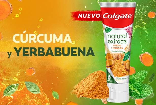Colgate ® Natural Extracts con Cúrcuma y Yerbabuena