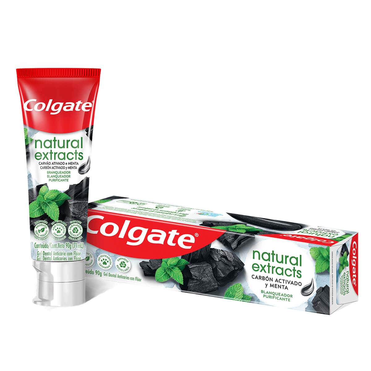 Colgate® Natural Extracts Cabón Activado y Menta