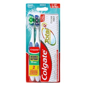 Cepillo Dental Colgate<sup>®</sup> 360º Original + Crema Total 12 Clean Mint