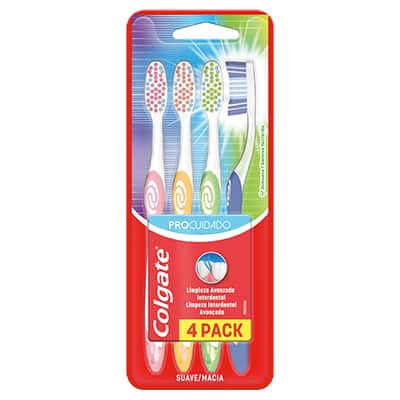 Cepillo Colgate<sup>®</sup> cerdas suaves ProCuidado