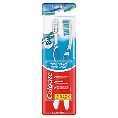 Cepillo Dental Colgate® Triple Acción 2 Unidades
