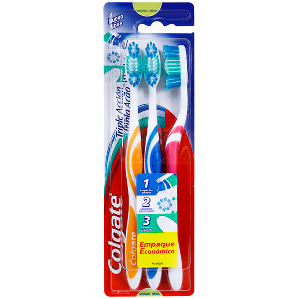 Cepillo Dental Colgate® Triple Acción 3 Unidades