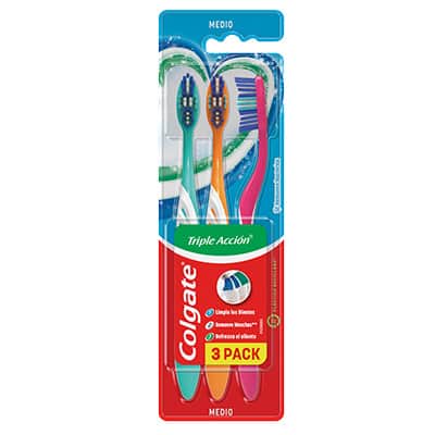 cepillo colgate triple acción 3 pack