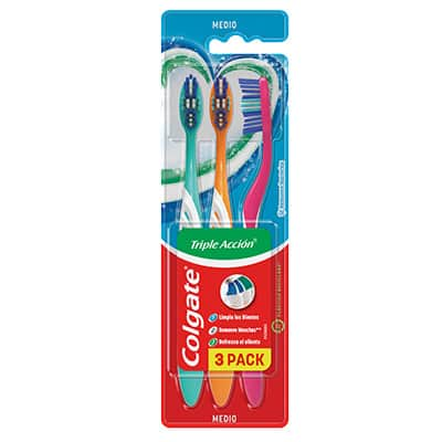 cepillo colgate triple acción 3 pack