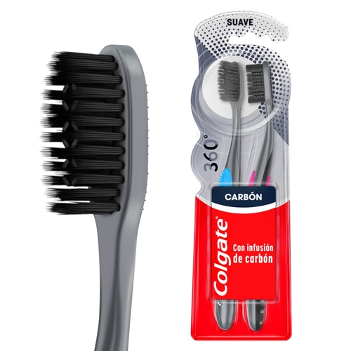 Cepillo de dientes Colgate 360 Carbón