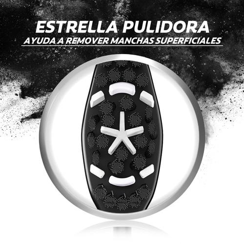 Estrella pulidora que ayuda a remover manchas superficiales.